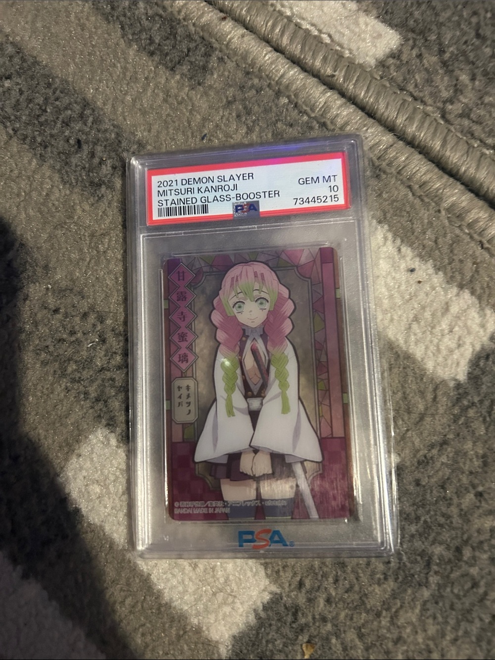 2021 Demon Slayer Mitsuri Kanroji Stained Glass Booster PSA 10